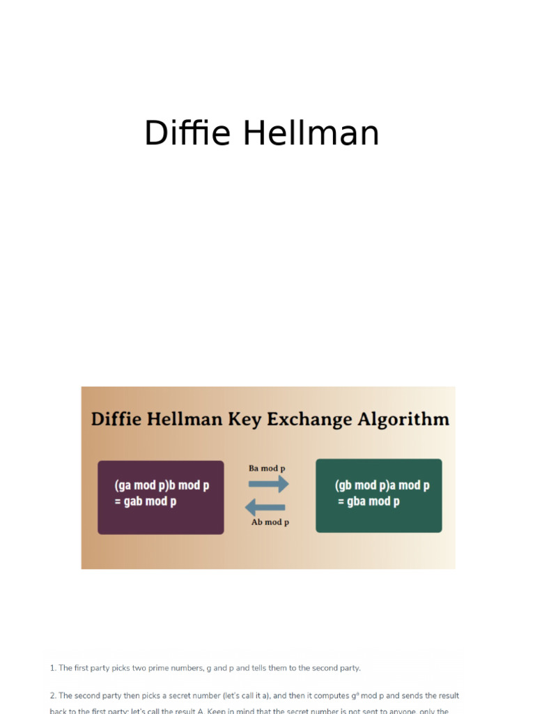 Diffie Hellman 1 | PDF