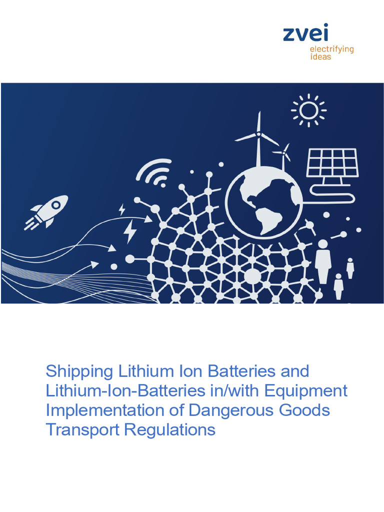 Shipping Lithium-Ion Batteries Guide | PDF | Dangerous Goods | Lithium ...