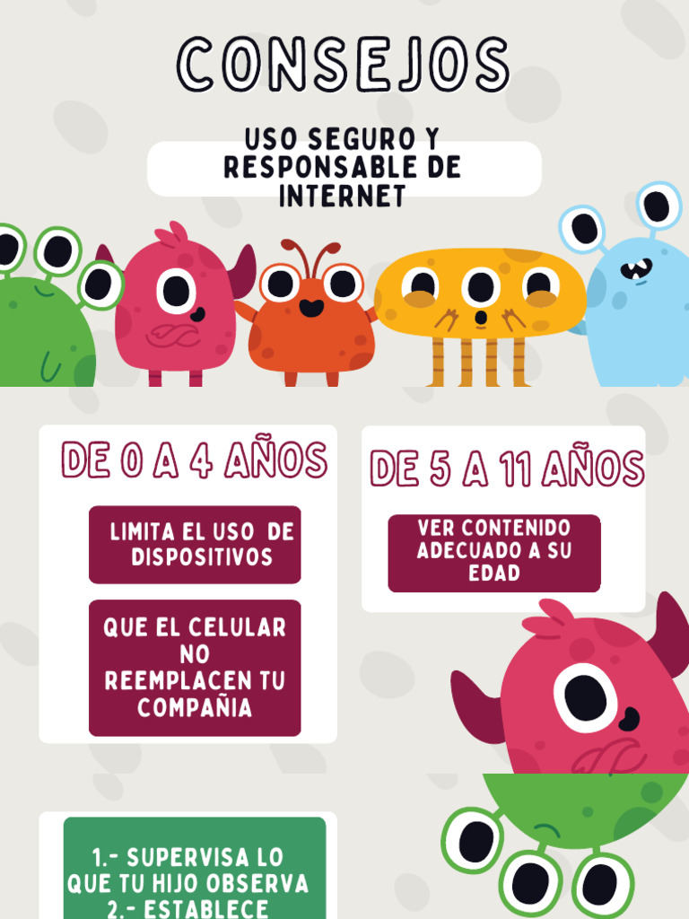 Consejos para Uso Seguro de Internet Infantil | PDF