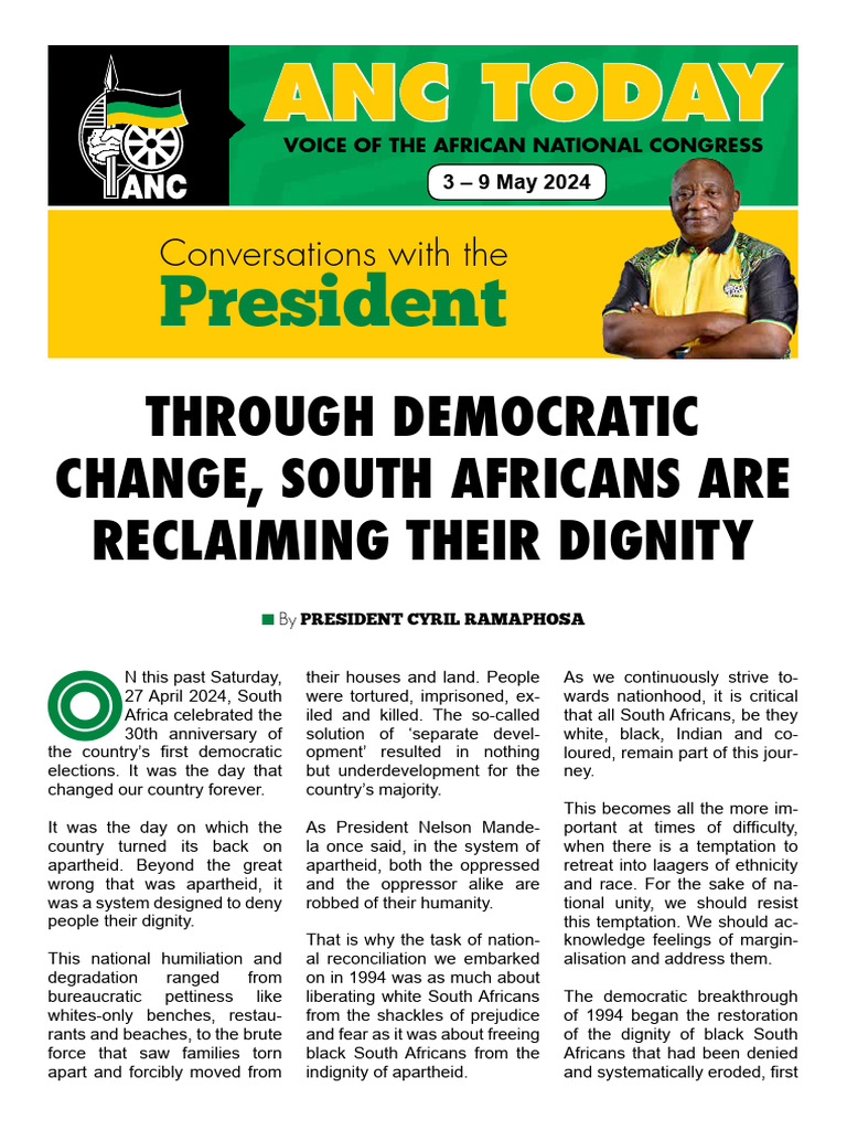 ANC-Today-3-May-2024-1 | PDF | African National Congress | Apartheid