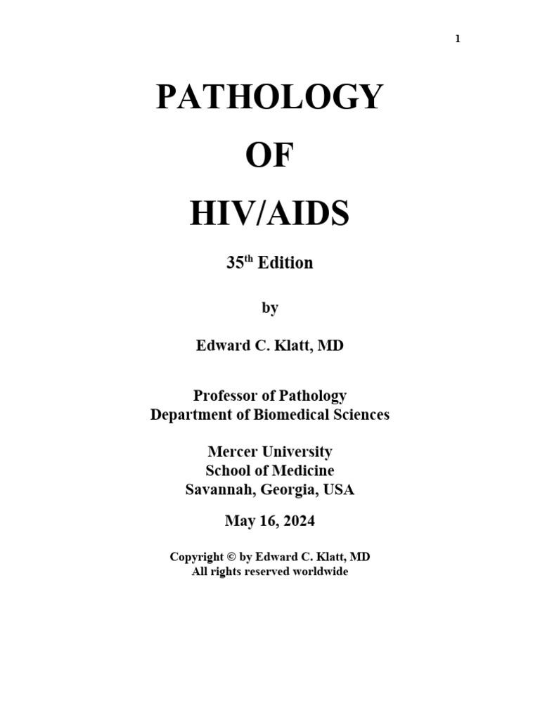 Aids 2024 | PDF | Hiv/Aids | Management Of Hiv/Aids