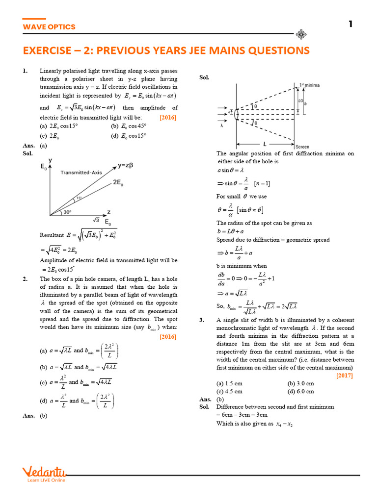 Single Slit Diffraction Analysis | PDF | Diffraction | Wavelength