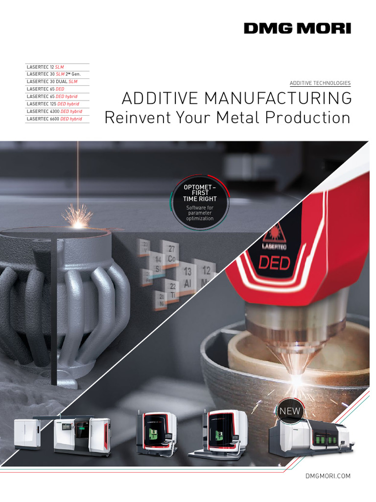 DMG MORI Additive Manufacturing Overview | PDF | 3 D Printing | Titanium