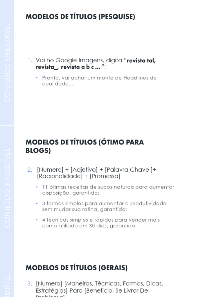 IMPRIMIR - Modelos de HeadLine | PDF | Dor