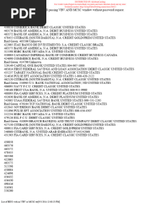 List of BINS With No VBV or MCSC