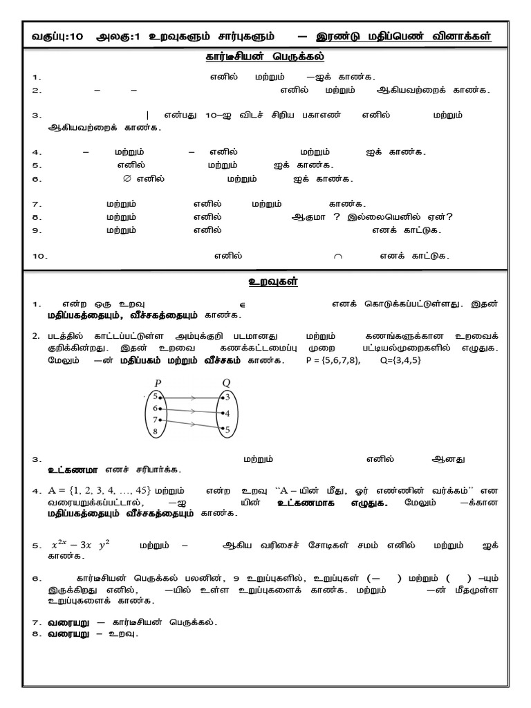 Set Operations And Cartesian Products Pdf