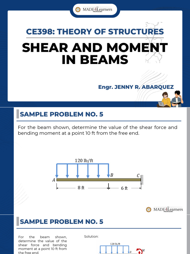 05-Shear and Moment in Beams Part 2 | PDF | Bending | Beam (Structure)