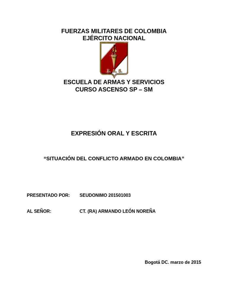 Conflicto Armado en Colombia: Análisis FARC | PDF | Guerra de ...