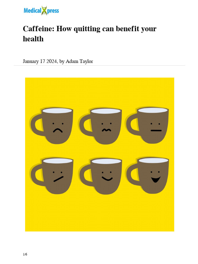 Benefits of Quitting Caffeine | PDF | Caffeine | Sleep
