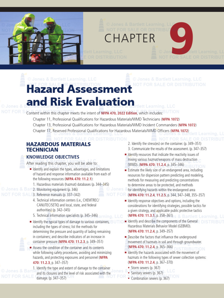 PSG - 9781284272413 - Hazardous Materials Managing The Incident, 5e ...