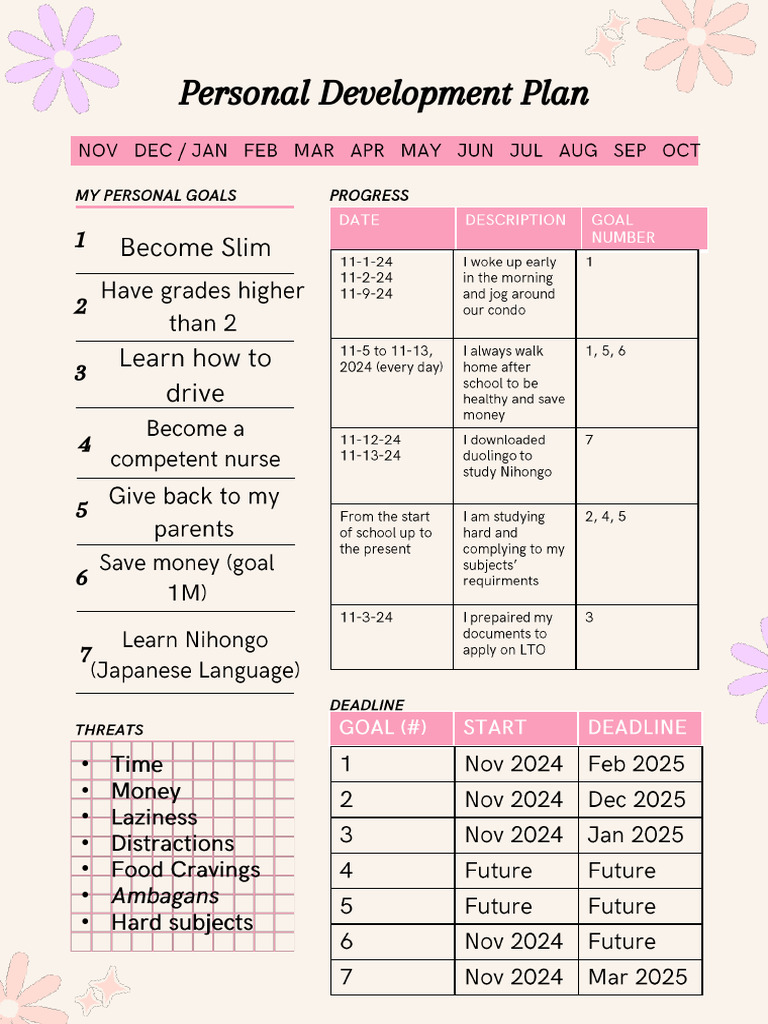 1 Personal Development Plan Example | PDF