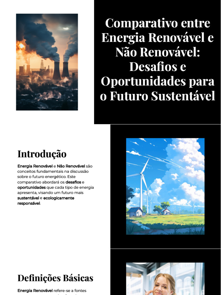 Comparativo: Energias Renováveis vs Não Renováveis | PDF | Energia ...