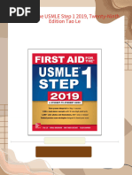 Instant download (Ebook) First Aid for the USMLE Step 1 2019