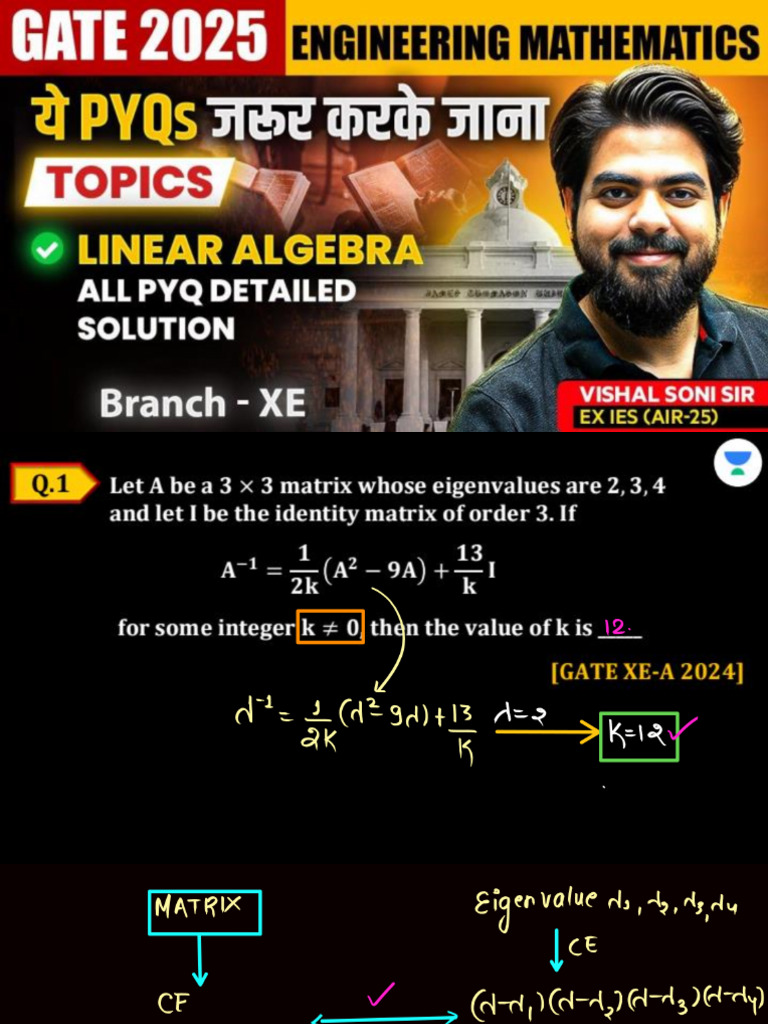 Linear Algebra - XE A | PDF