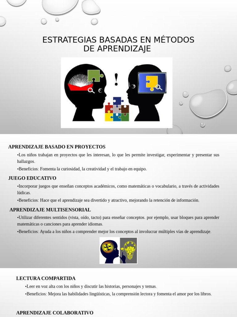 Estrategias Basadas en Métodos de Aprendizaje | PDF | Aprendizaje ...