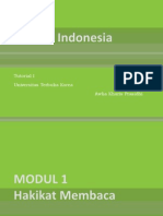 Bahasa Indonesia Tutorial 1
