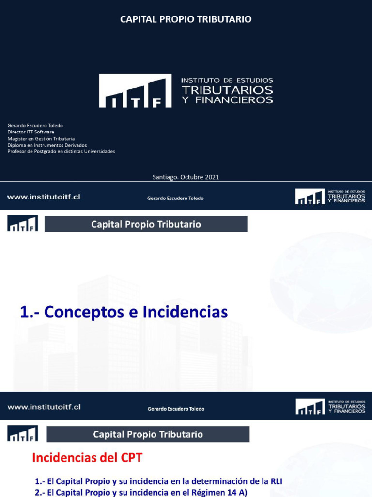 Capital Propio Tributario (13102021) | PDF