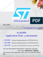 DALI protocol document and ST7DALI chip overview