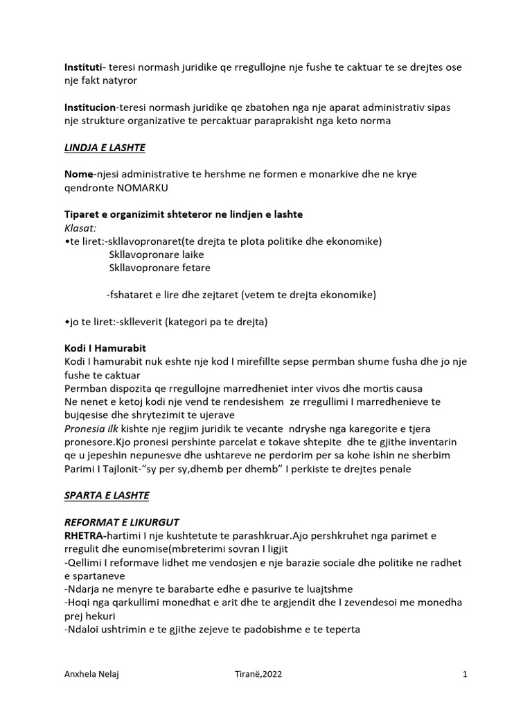Instituti: Lindja E Lashte | PDF