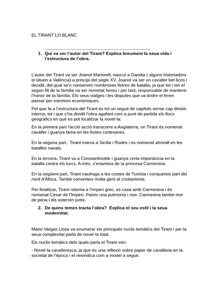 Tirant I El Curial Ok 2 | PDF