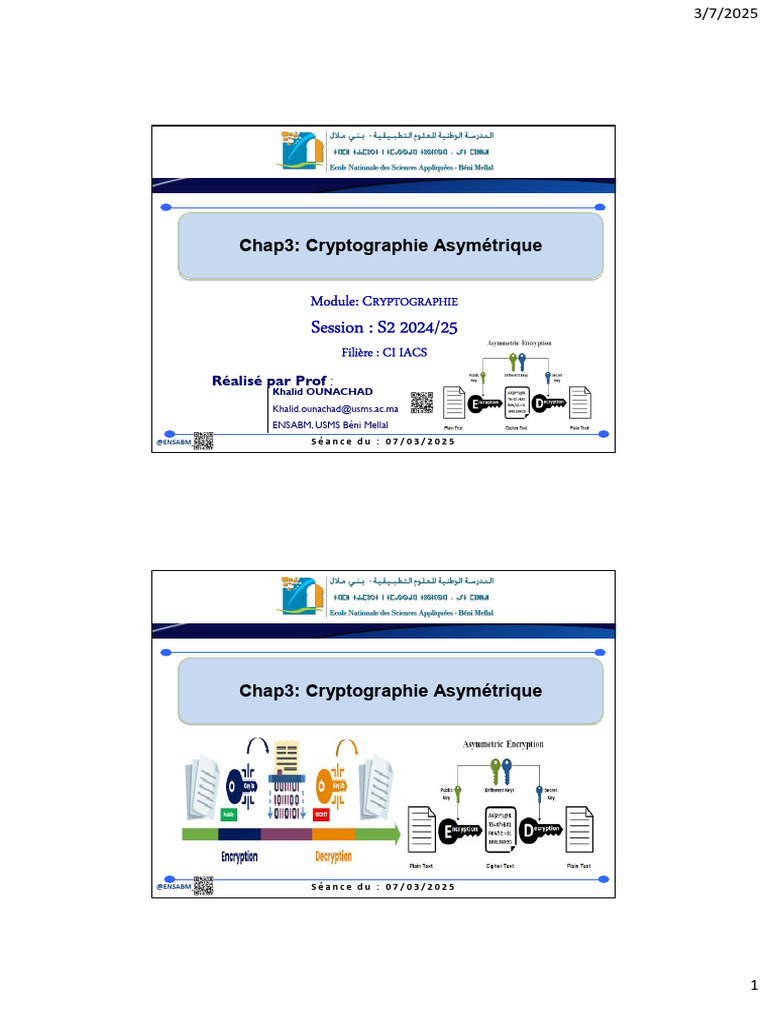 Cryptographie Asymétrique : Concepts Clés | PDF | Public-key ...