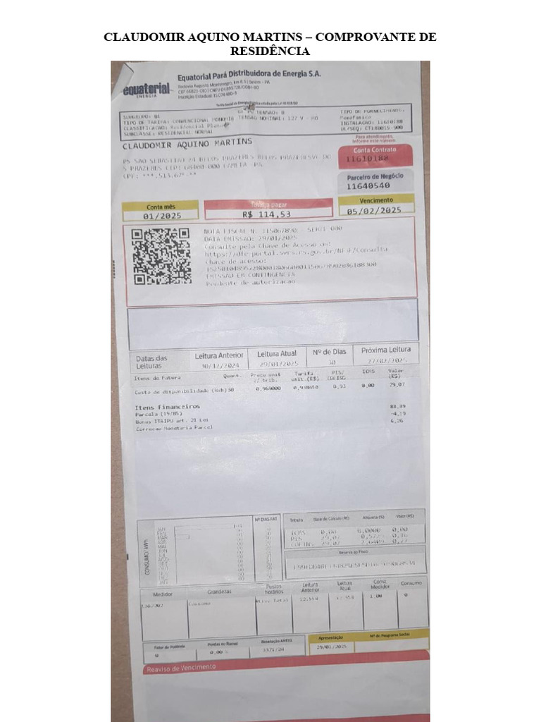 Comprovante de Residência | PDF