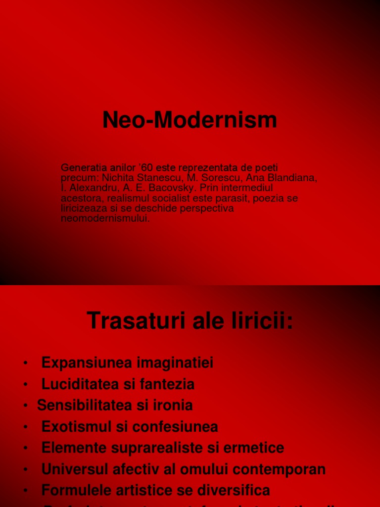 neomodernismul