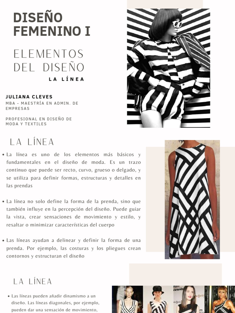Tipos de Líneas en Diseño de Moda | PDF | Moda | Ropa