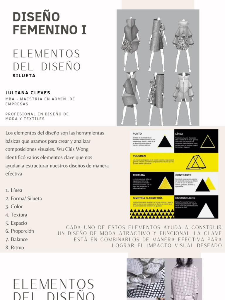 DF I - (Silueta) Elementos Basicos Del Diseño | PDF | Diseño | Falda