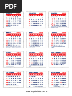 Calendario 2026 Argentina con Feriados | PDF