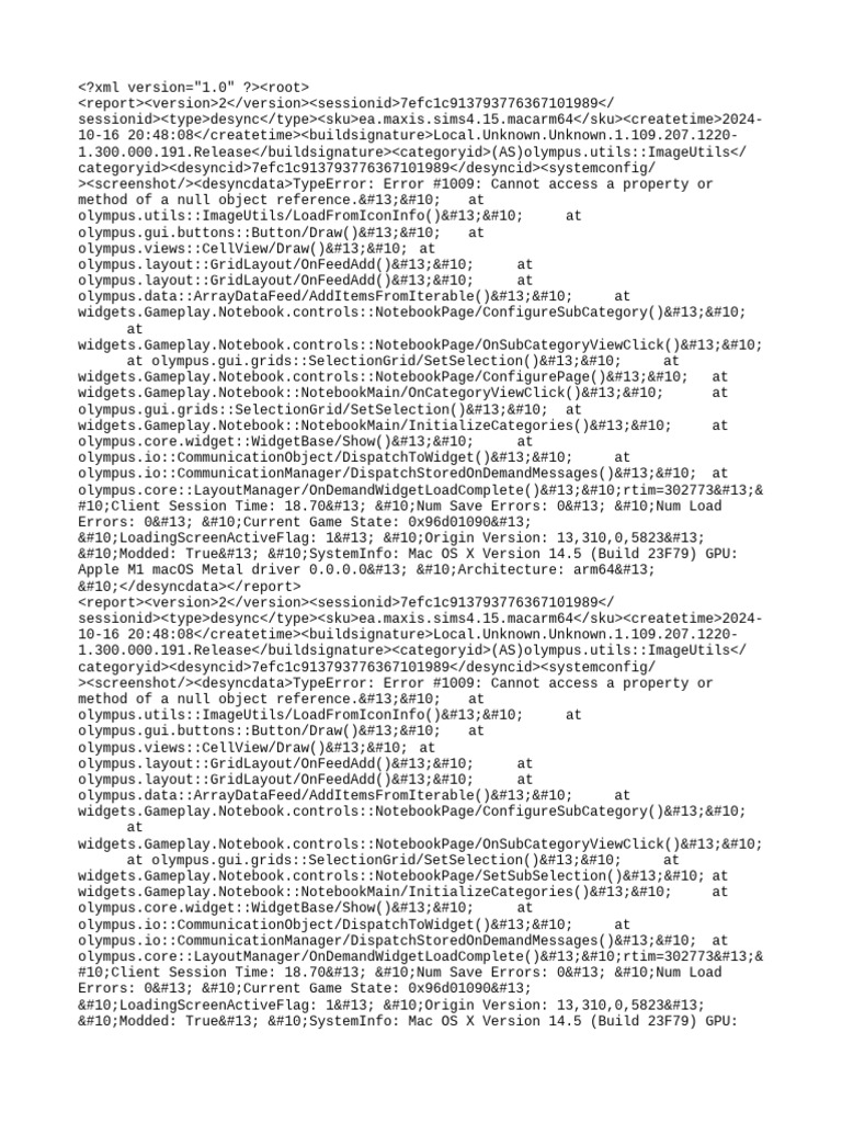 Desync Report for Sims 4 on Mac | PDF | Mac Os | Apple Inc. Software