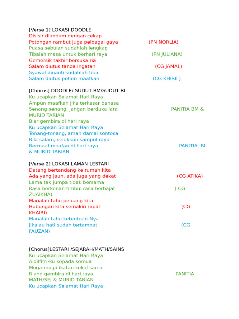 Script Raya | PDF