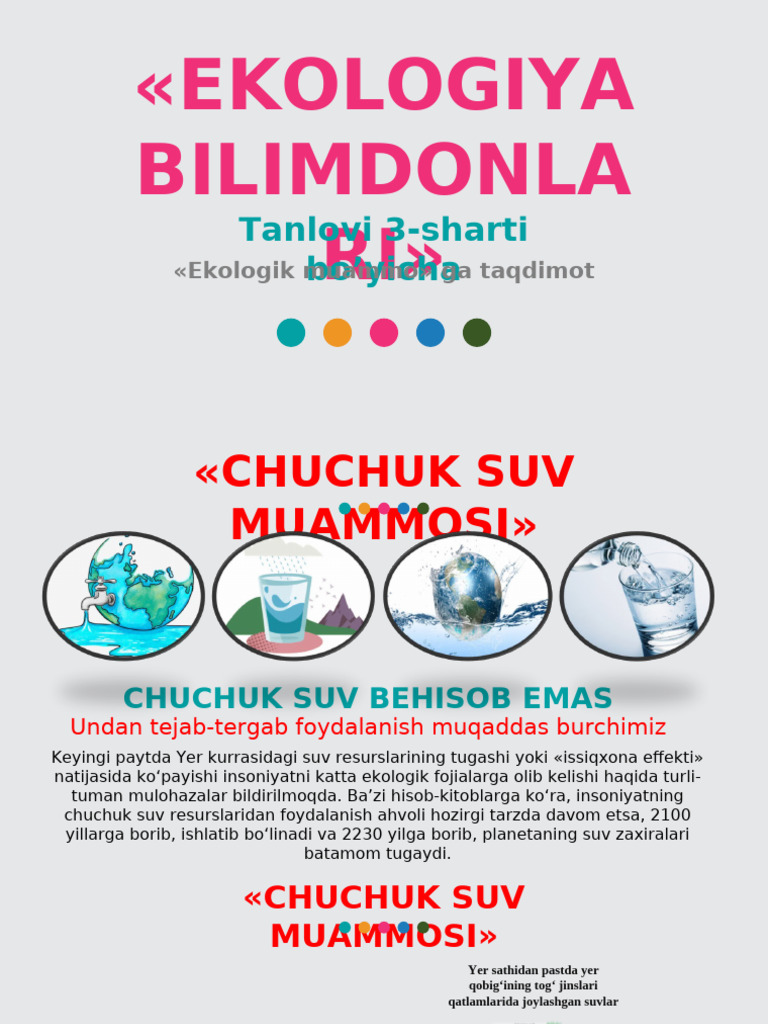 Ekologiya | PDF