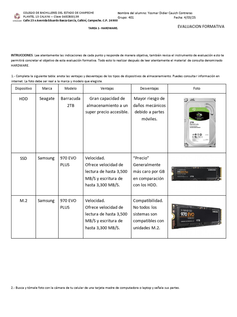 Ventajas y Desventajas del Hardware | PDF | Hardware de la computadora ...