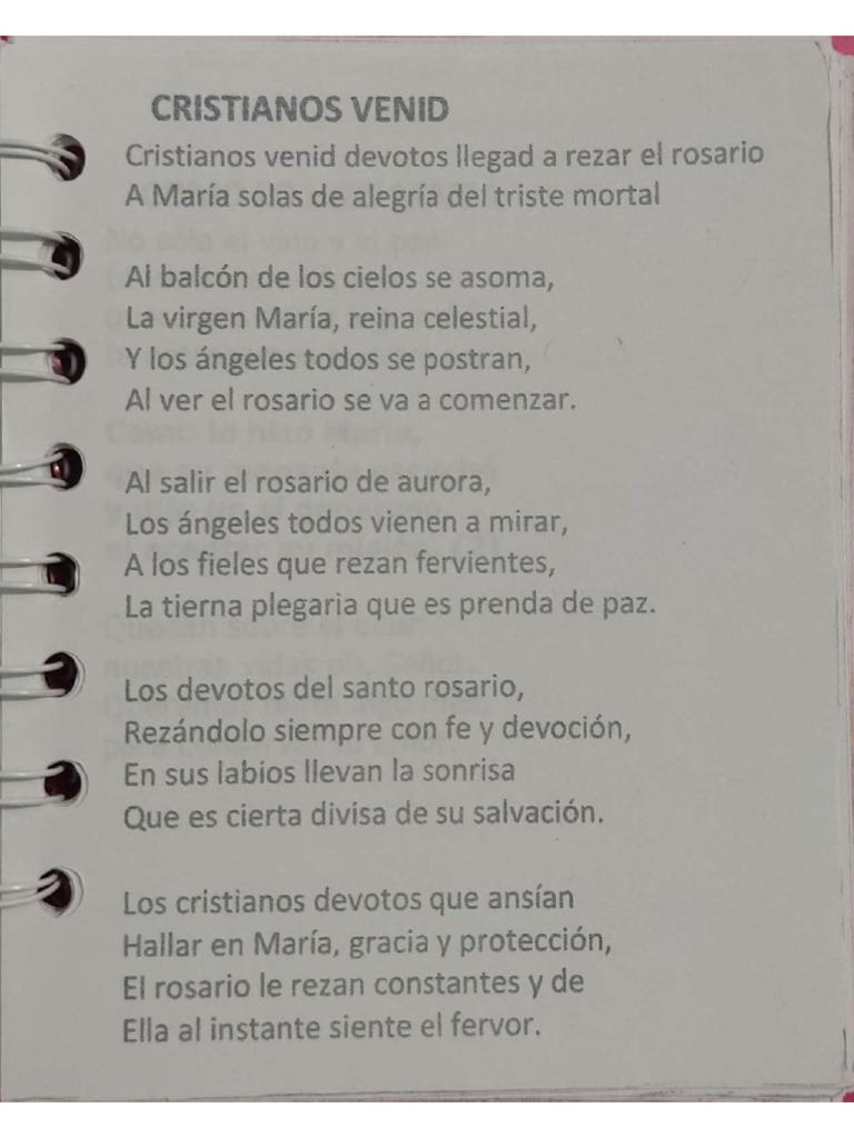 Cancionero L de M 11 Cristianos Venid | PDF