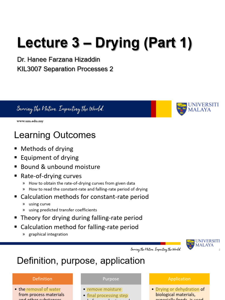 Lecture 3 - Drying (Part 1) - 241122 - 043825 | PDF | Humidity | Heat ...