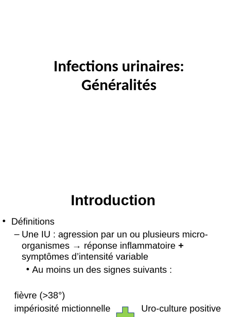 Infections urinaires symptômes et traitements PDF Infection — free download