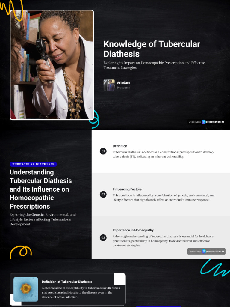 Knowledge of Tubercular Diathesis and Its Impact On Homoeopathic ...