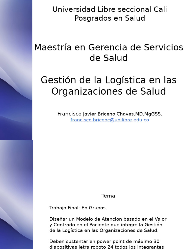 Modelo de Atención en Salud Cali | PDF | Cuidado de la salud | Logística