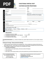 Hanger Direct Order Form for Prosthetics | PDF | Ankle | Foot