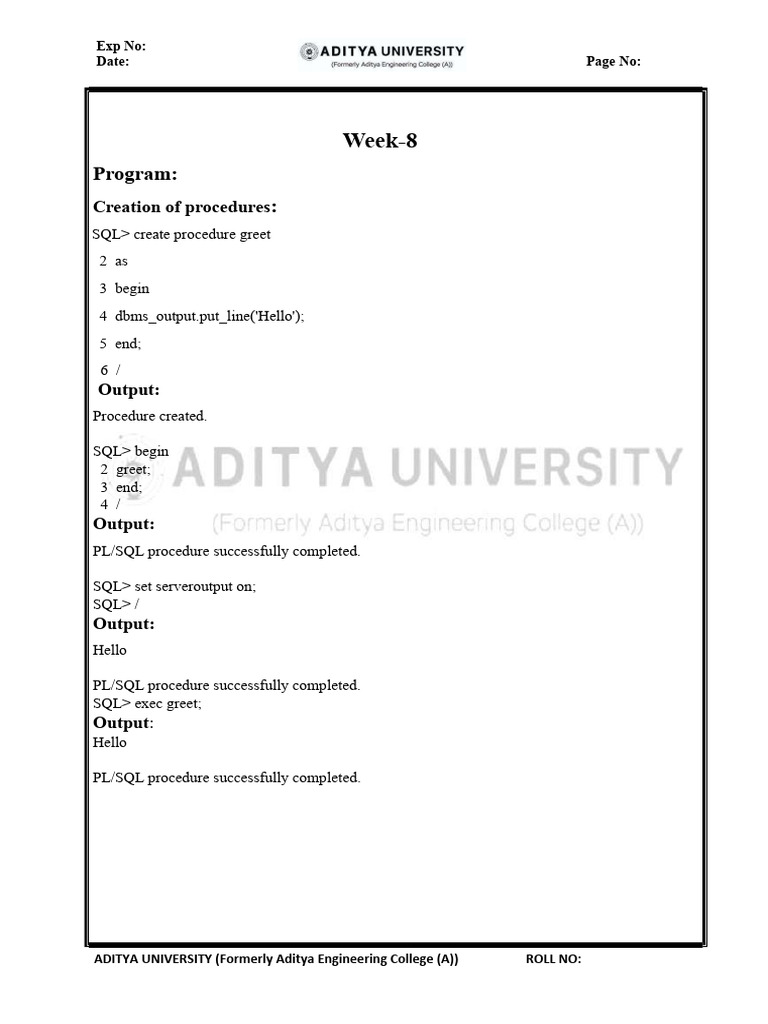 DBMS-weeek 8 | PDF