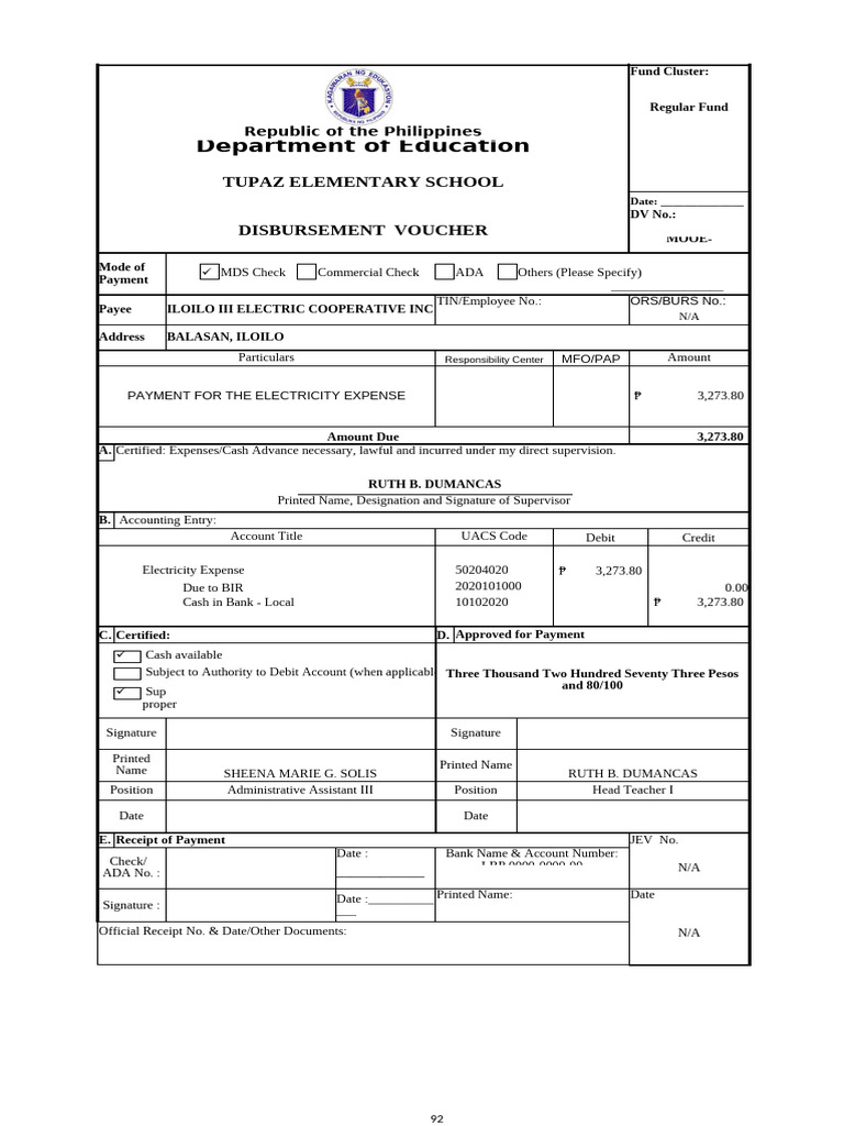 Disbursement and Purchase Orders for Schools | PDF | Payments | Debit Card