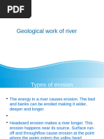 River Erosion and Transportation Processes | PDF | Erosion | River