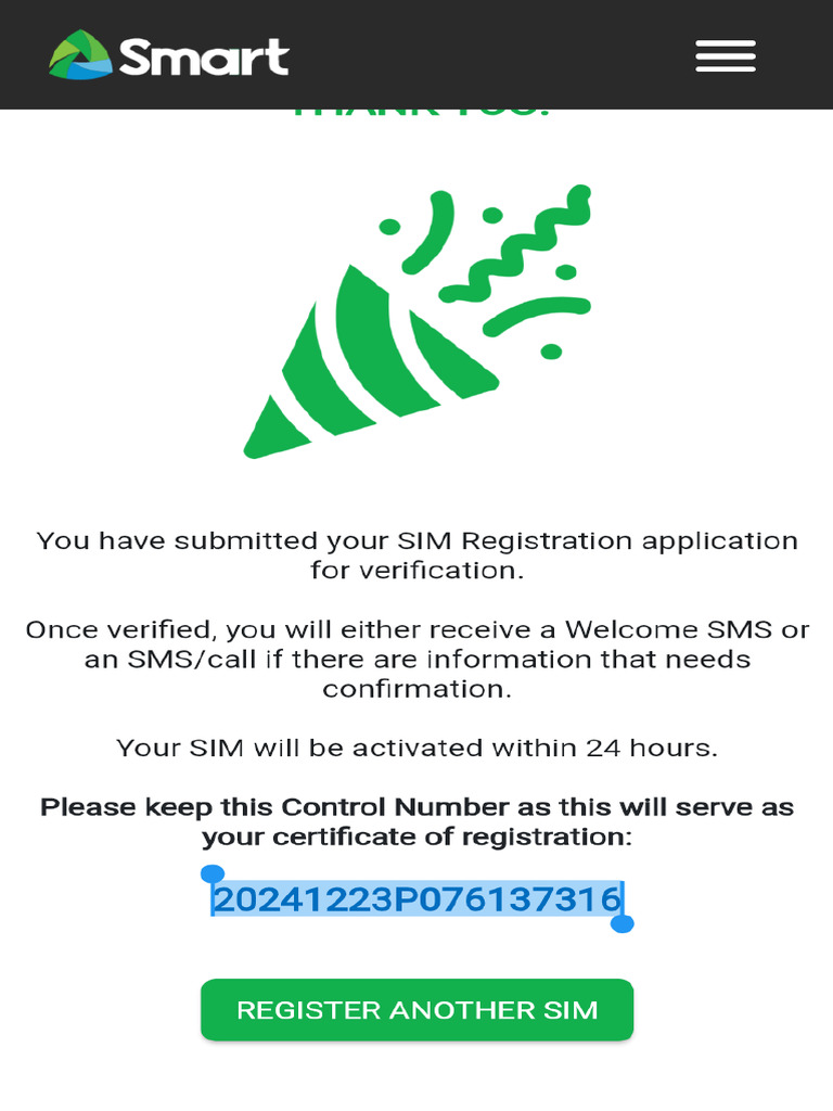 Smart SIM Registration | PDF