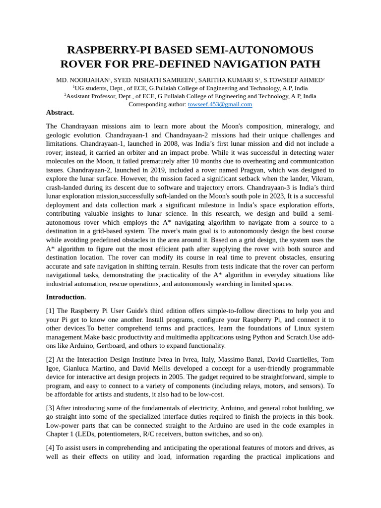 Final Predefined Rover With Modifications Final | PDF | Robotics ...