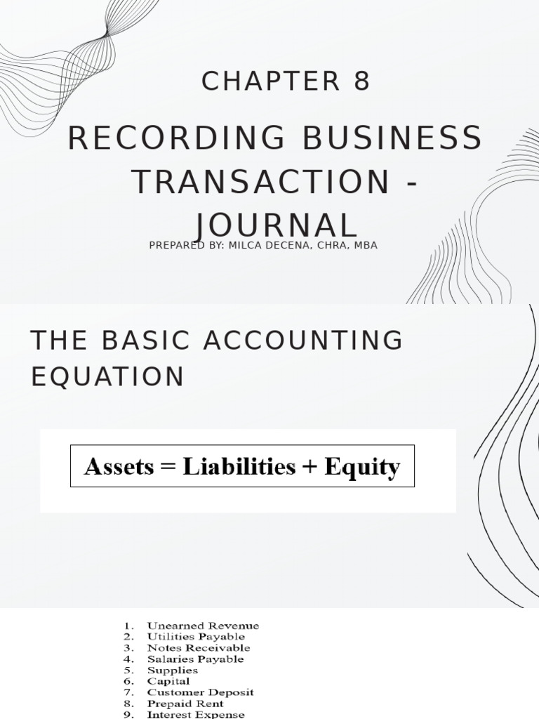 Business Transaction Journal Guide | PDF | Debits And Credits ...