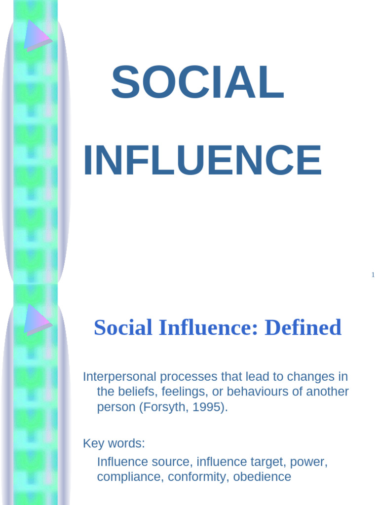 Lecture 12 Social Influence-AGB-2023 | PDF | Attitude (Psychology ...
