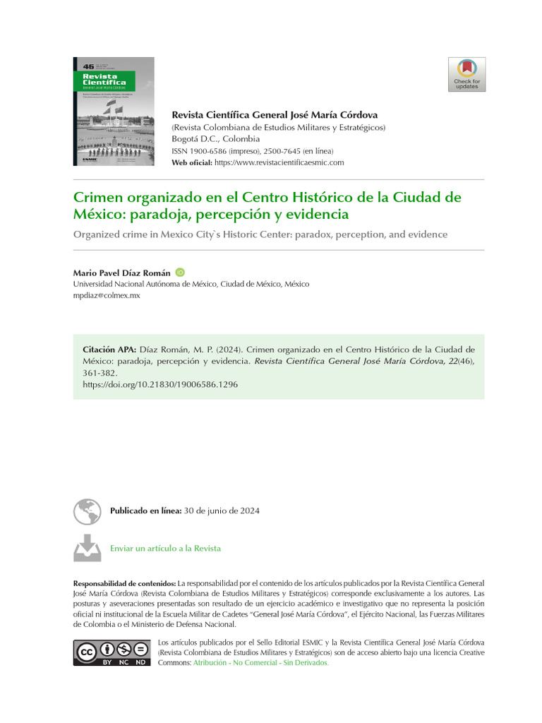Crimen Organizado en El Centro de La Ciudad de Mexico | PDF ...