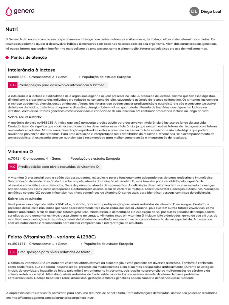 Genera Nutri - Genera | PDF | Vitamina | Vitamina D