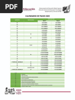 Calendario de Pagos AEFCM 2024-2025 | PDF